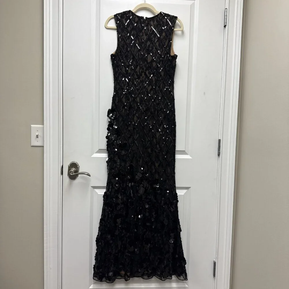 Mac Duggal Size 6 Black 94277 Embellished Sleeveless Mermaid Formal Gown Dress - Picture 8 of 16